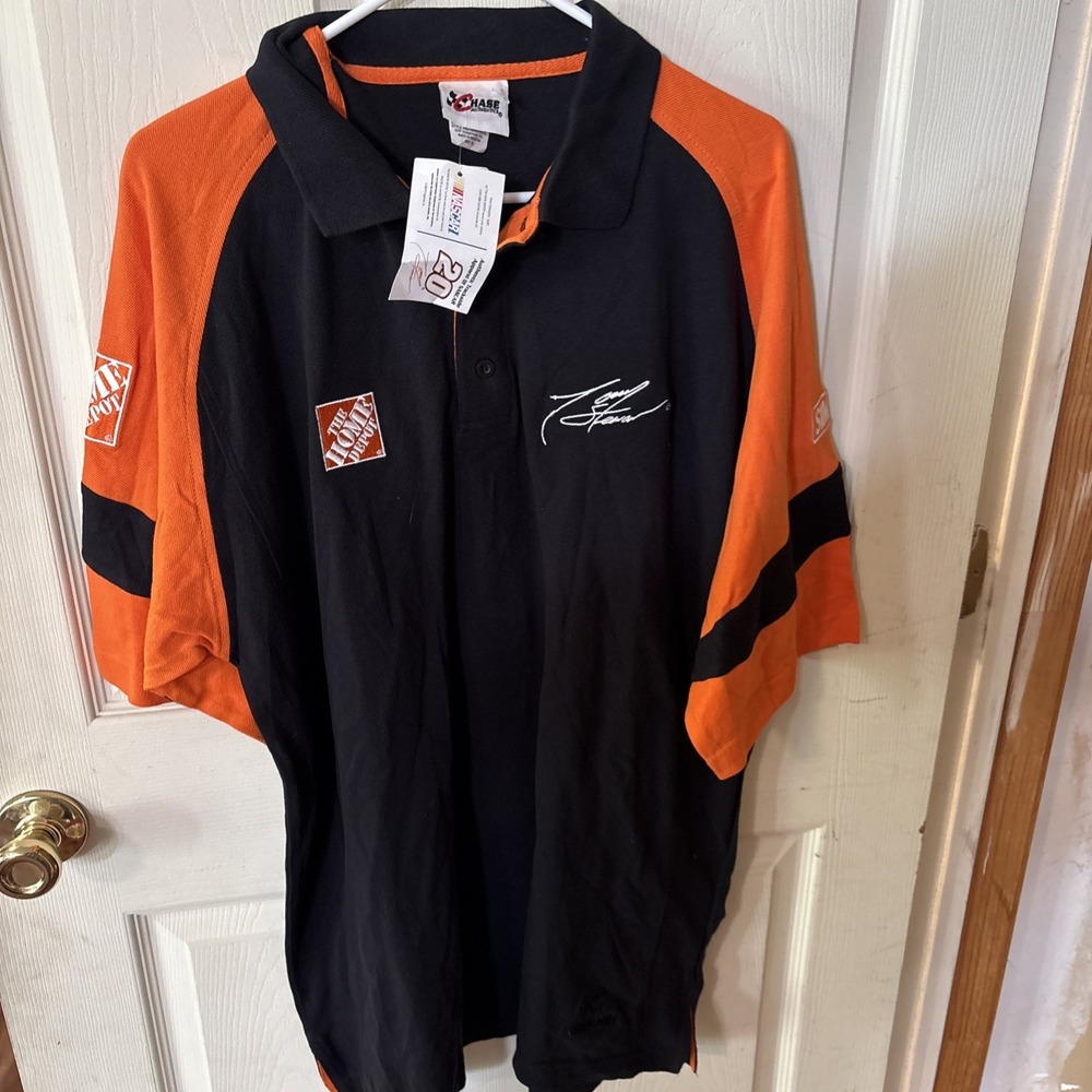 Tony Stewart NASCAR Shirt Chase Authentics Sewn Polo Home Depot XL NEW